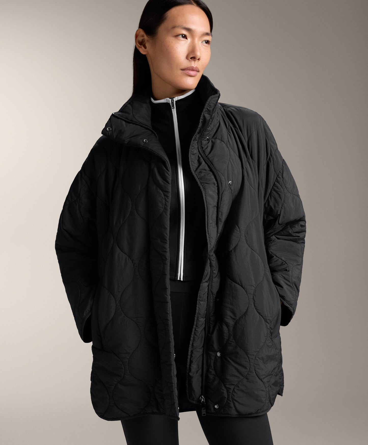 Lightweight water-repellent FELLEX AEROGEL oversize padded jacket