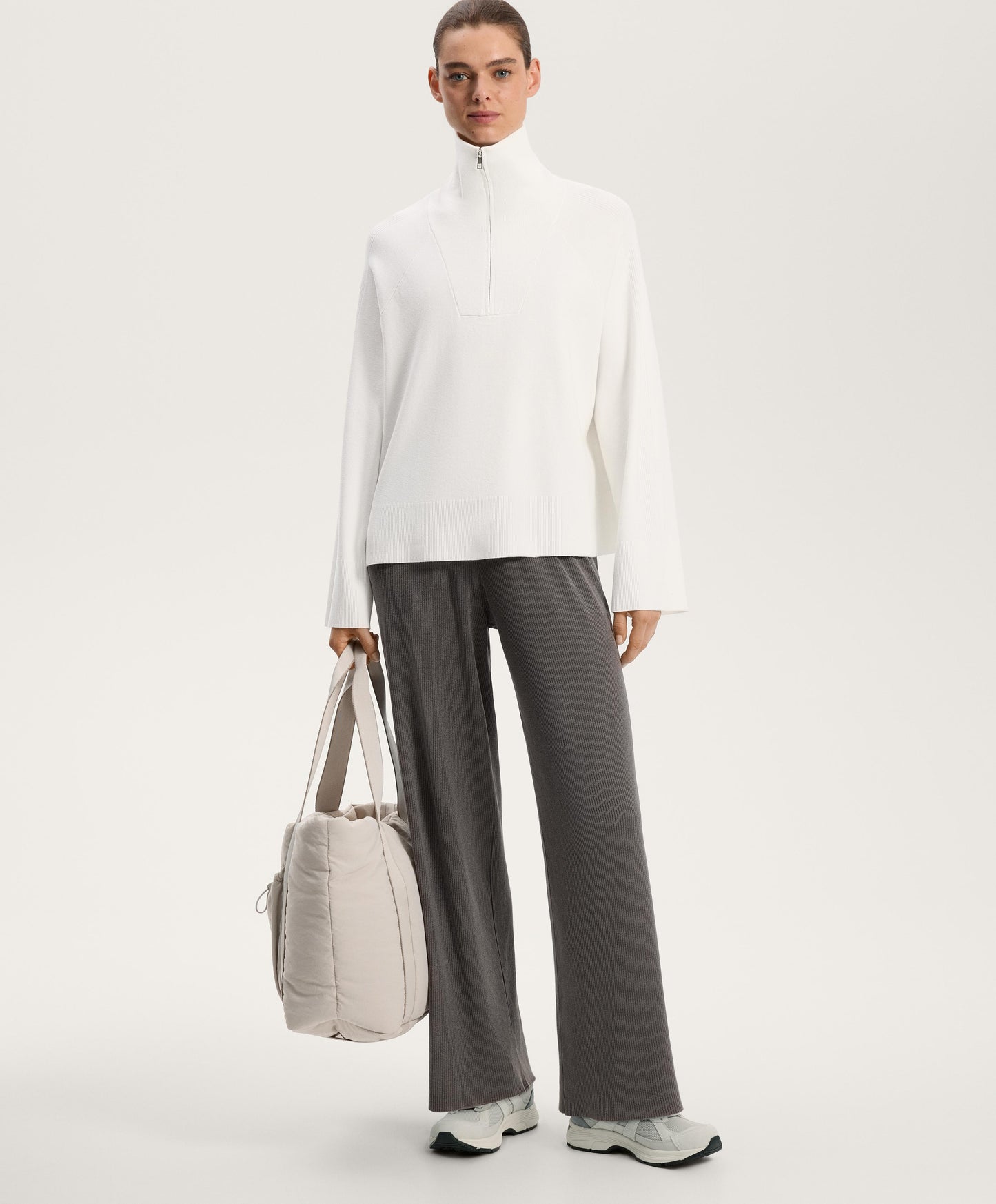 Knit half-zip jumper
