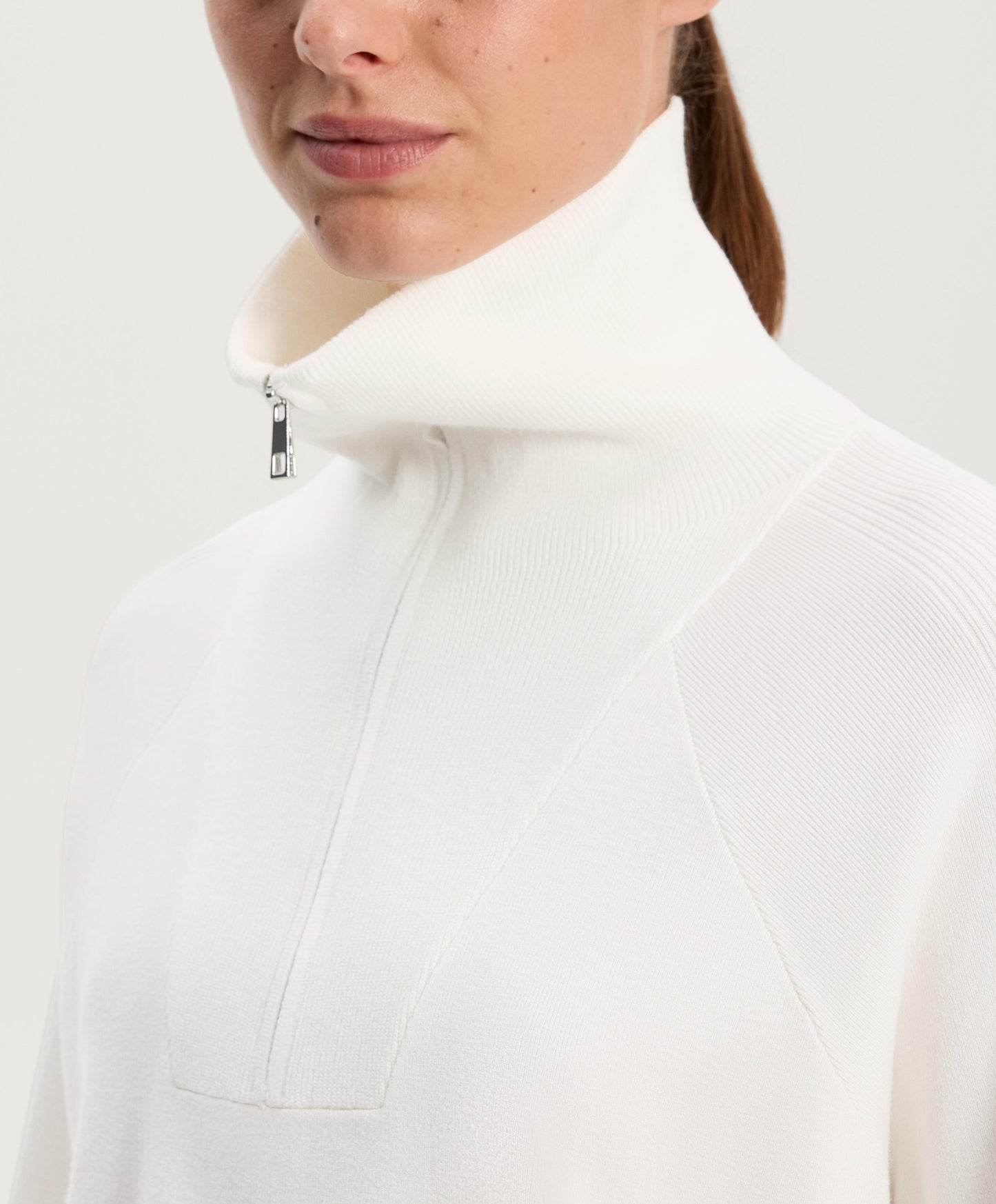 Knit half-zip jumper