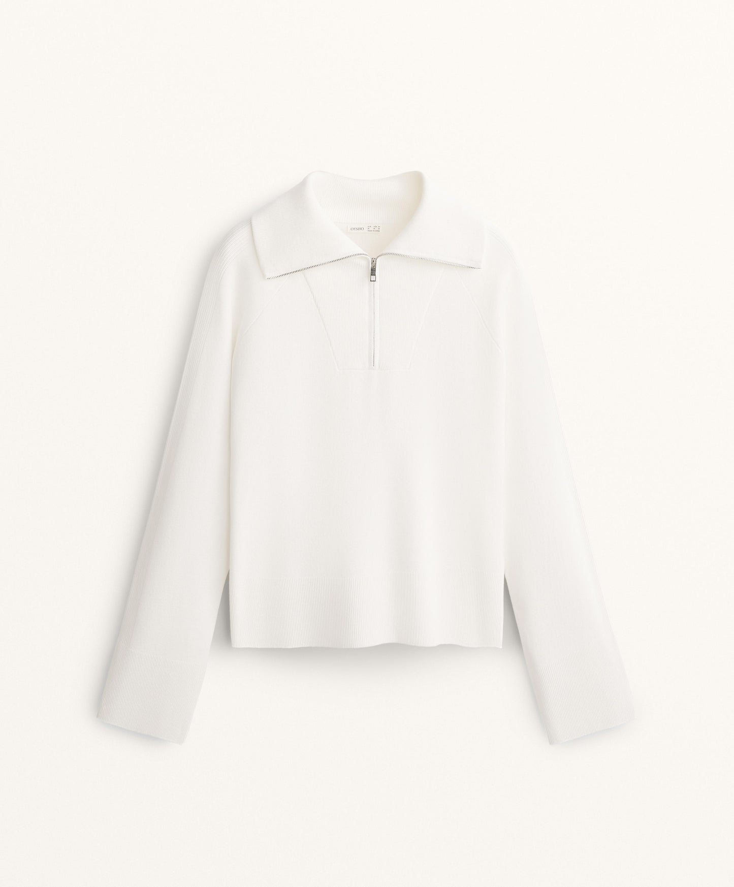 Knit half-zip jumper