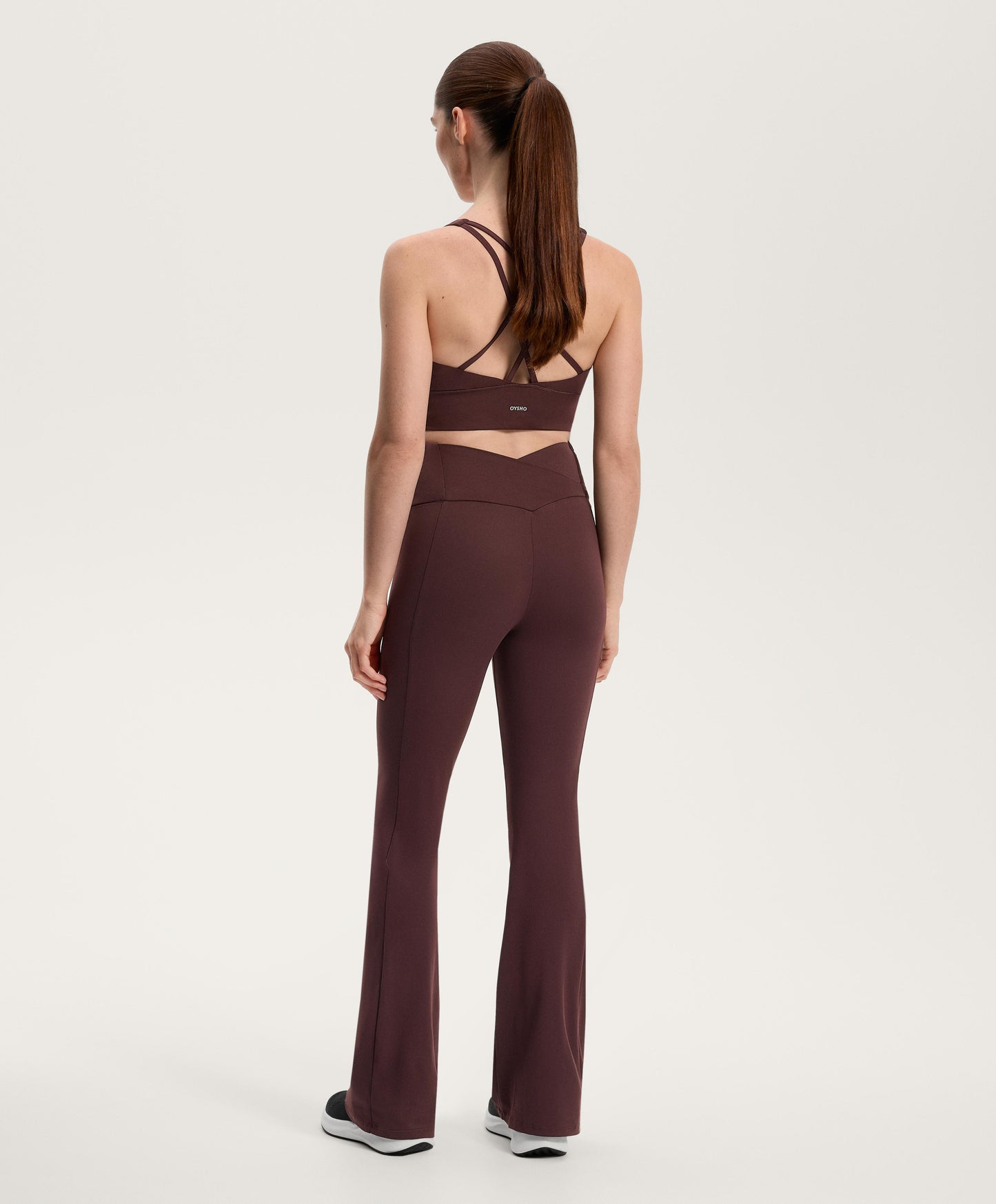 Flare super high rise Comfortlux trousers with pockets