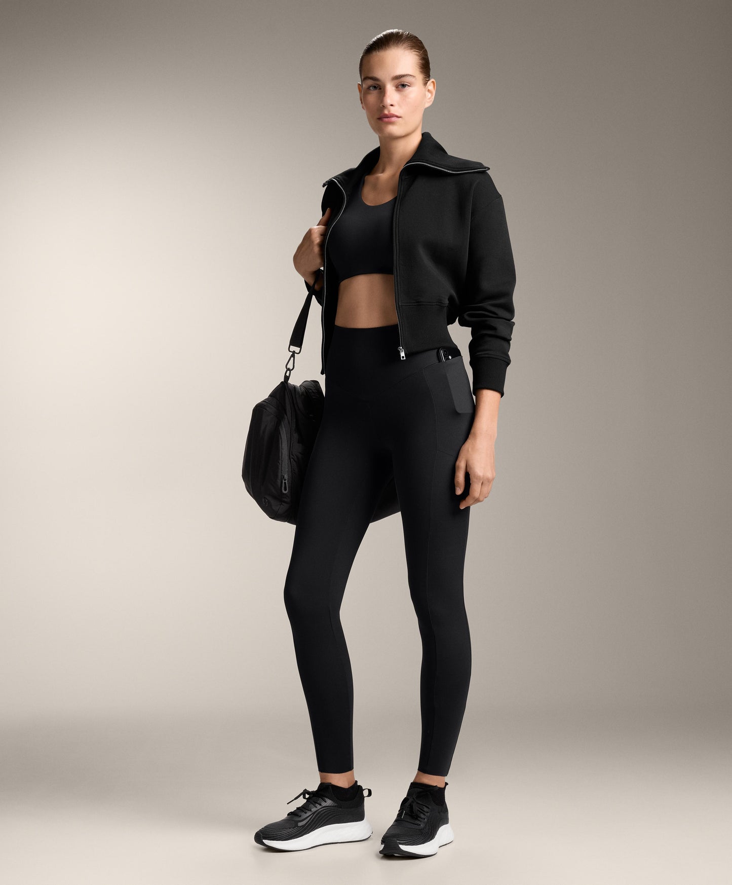 Ankle-length high rise Compressive pocket leggings