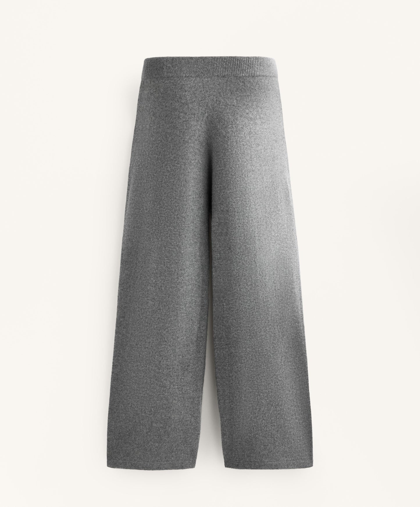 Straight leg 100% cashmere trousers