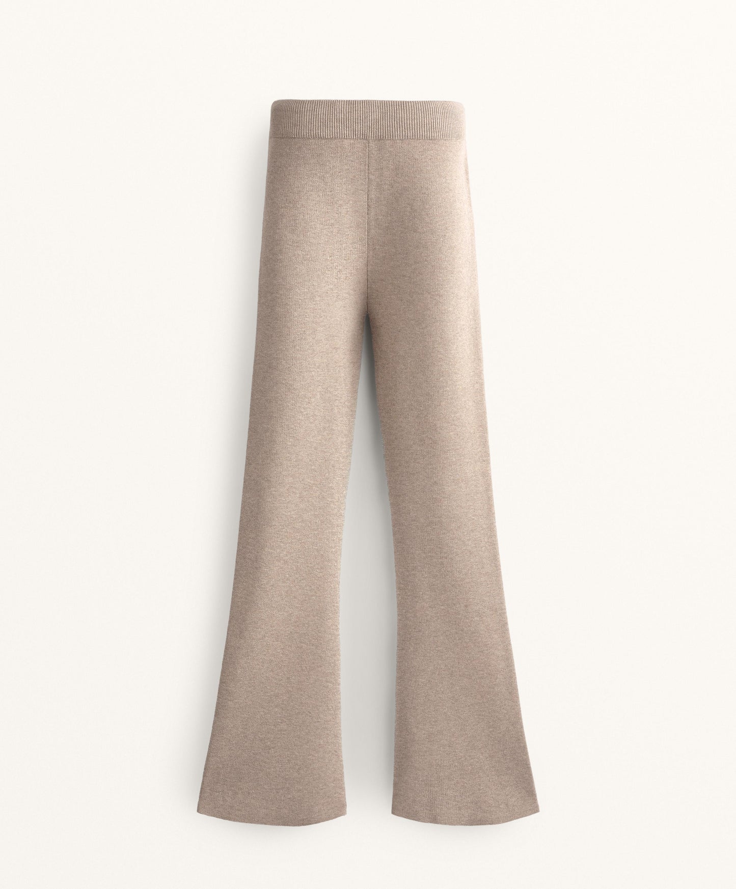 Flare knit trousers
