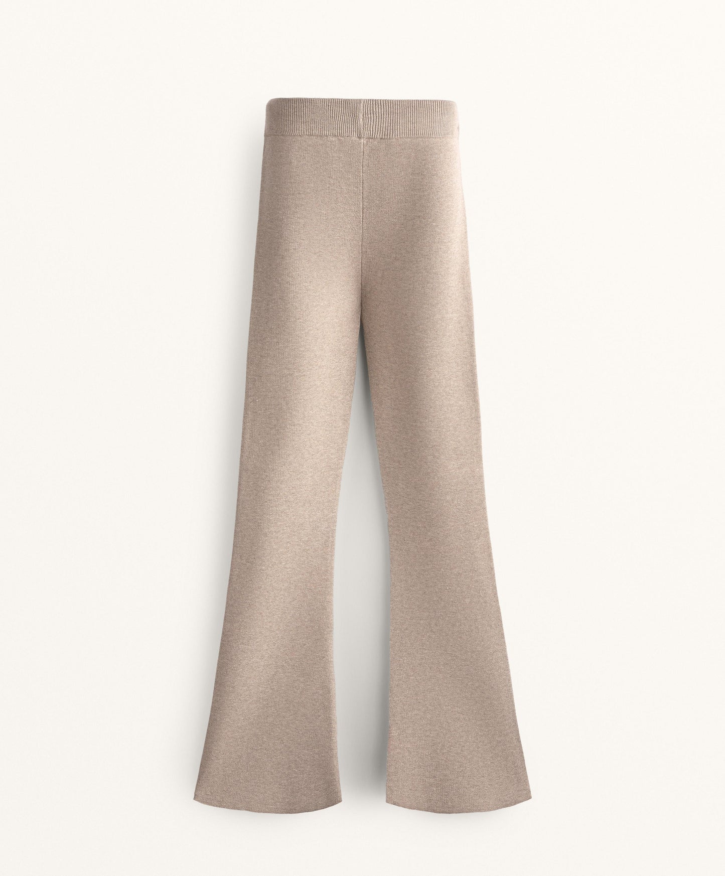Flare knit trousers