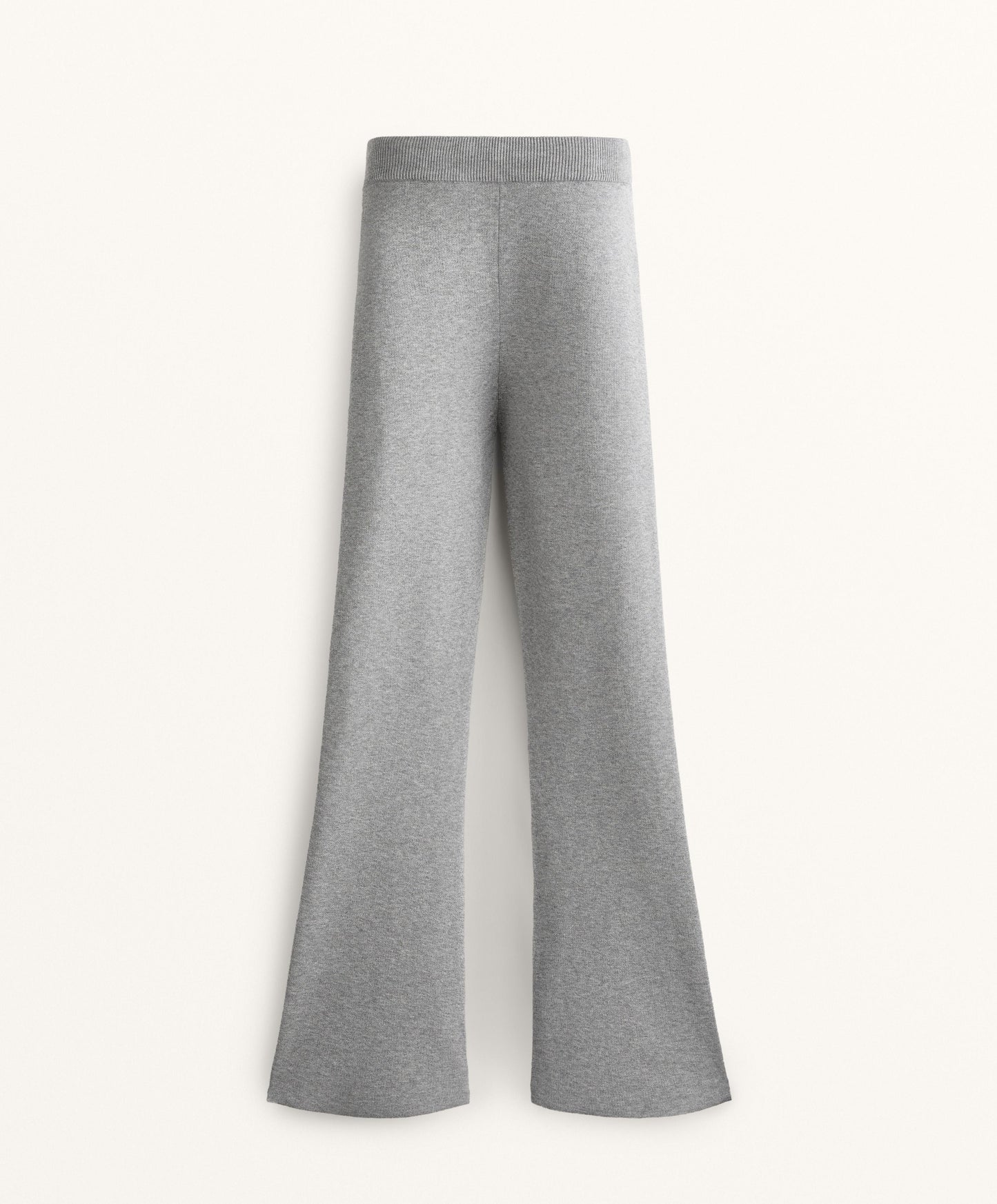 Flare knit trousers