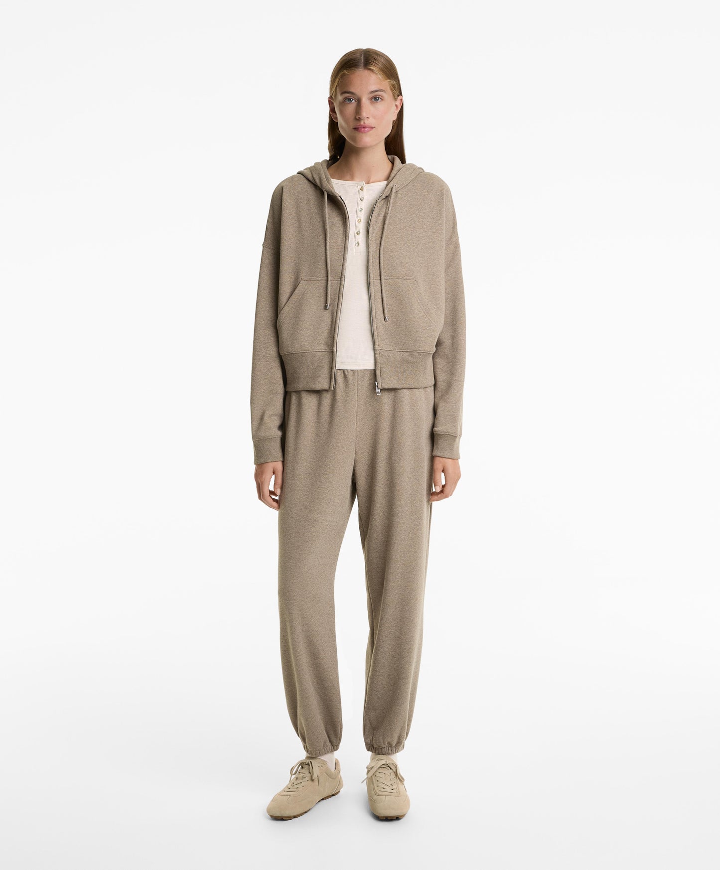 Relaxed fit cotton jogger trousers