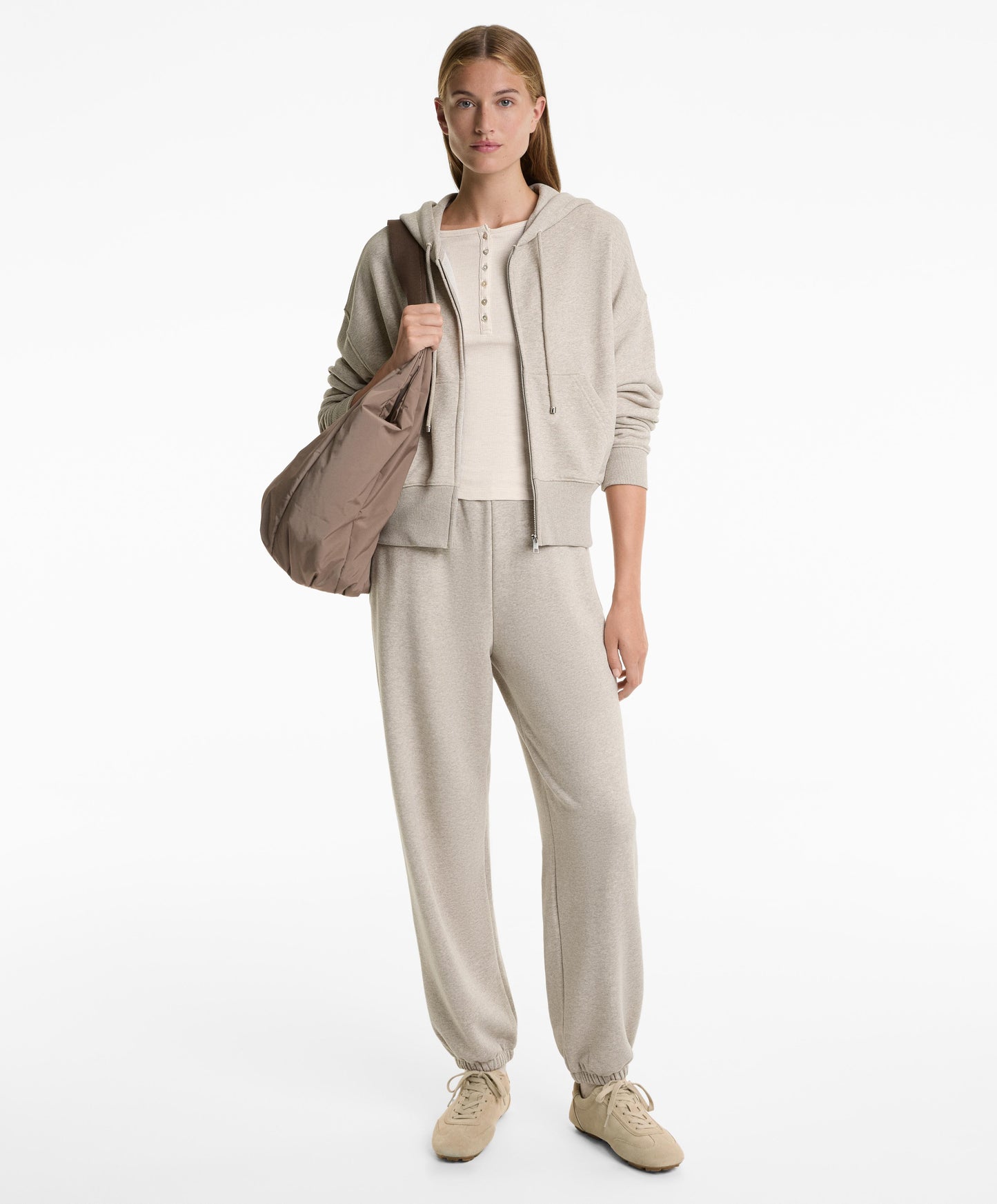 Relaxed fit cotton jogger trousers