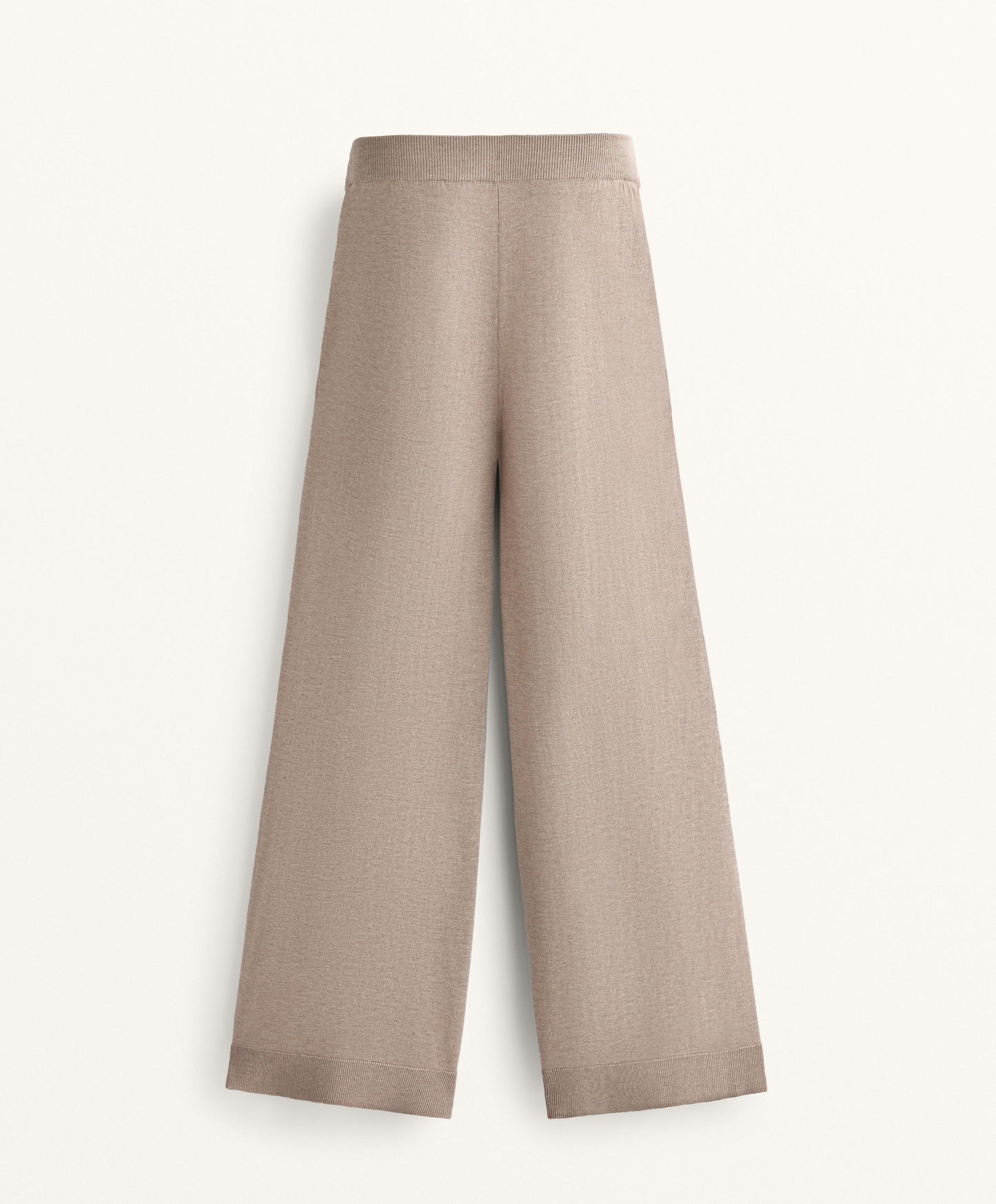 10% cashmere straight knit trousers