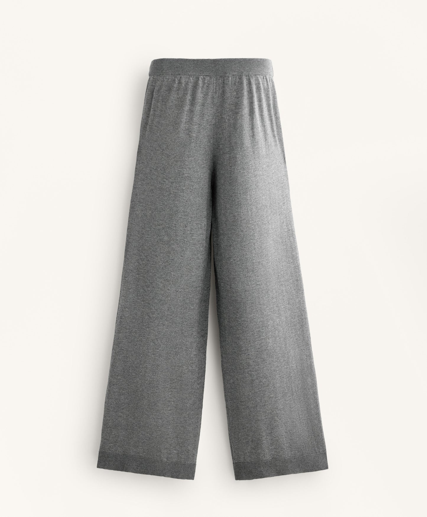 10% cashmere straight knit trousers
