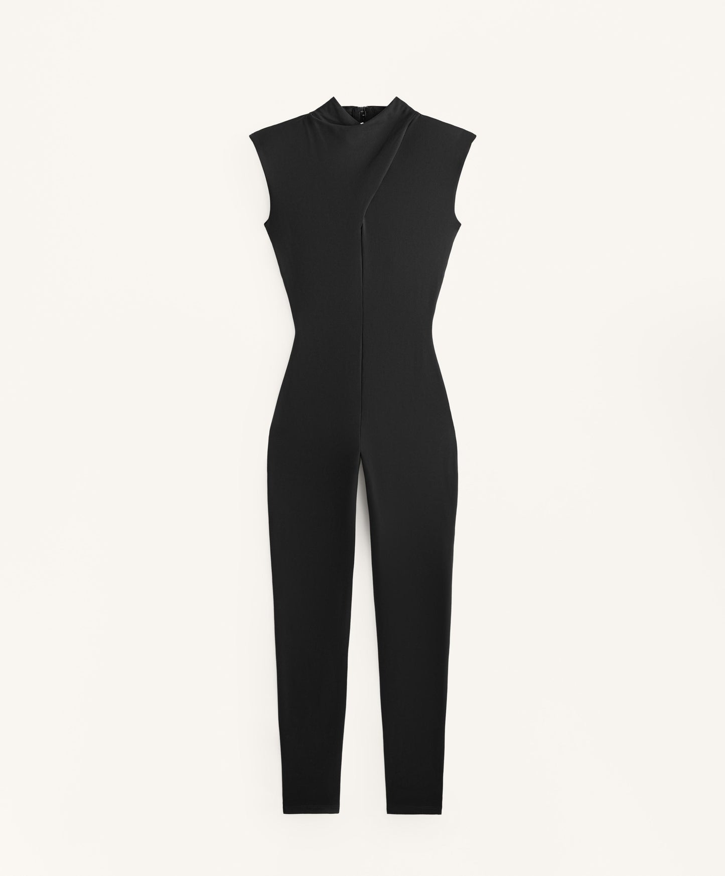 Comfortlux draped neck long jumpsuit
