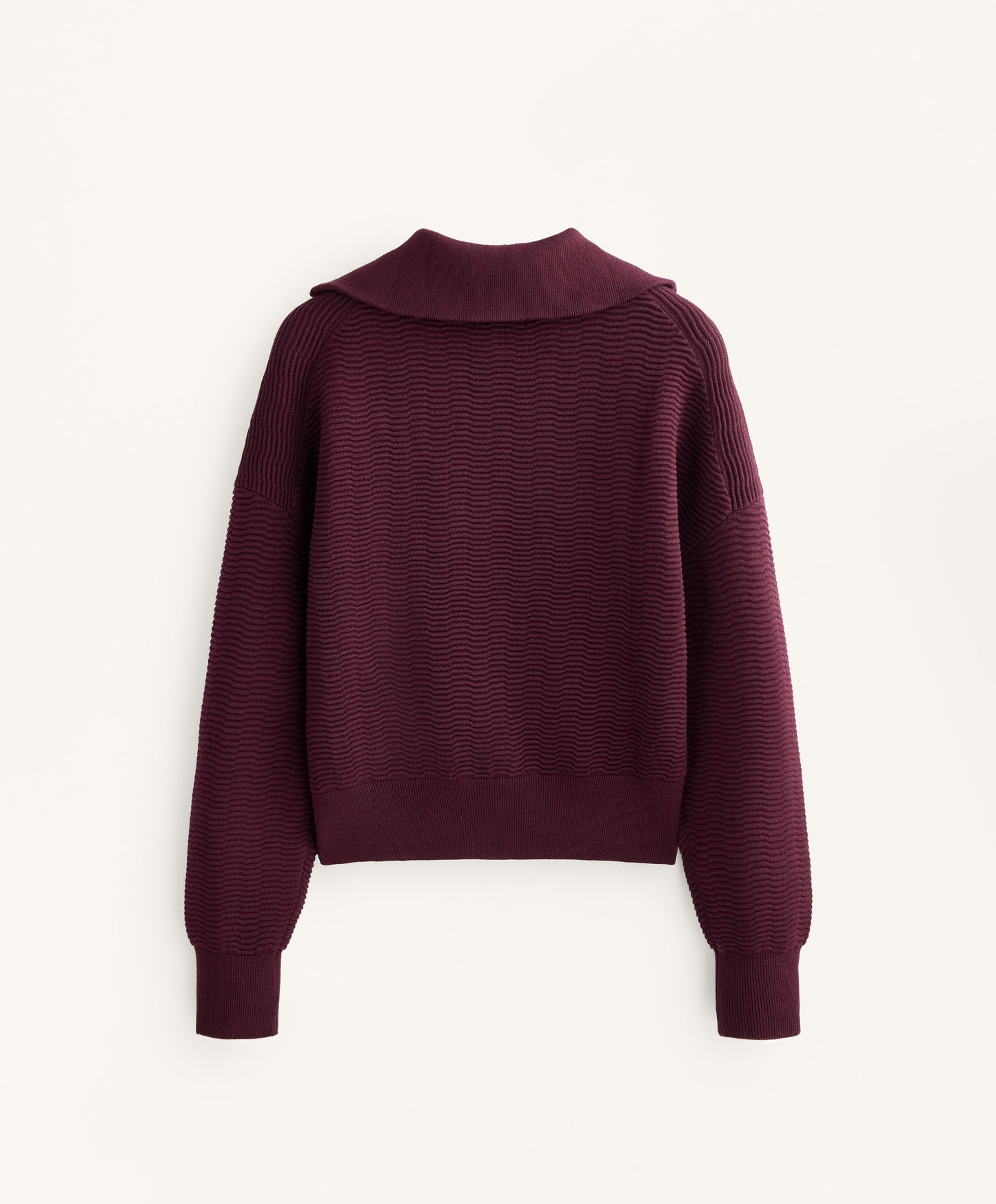 Textured Half-Zip Knit Jumper