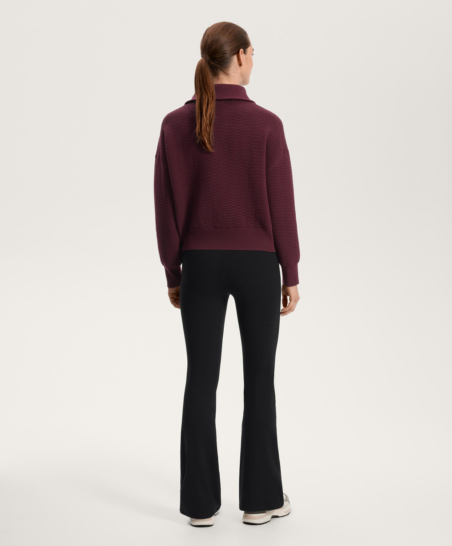 Textured Half-Zip Knit Jumper