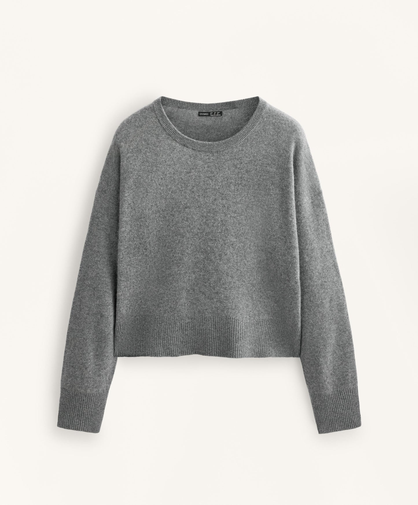 100% cashmere knit round-neck jumper