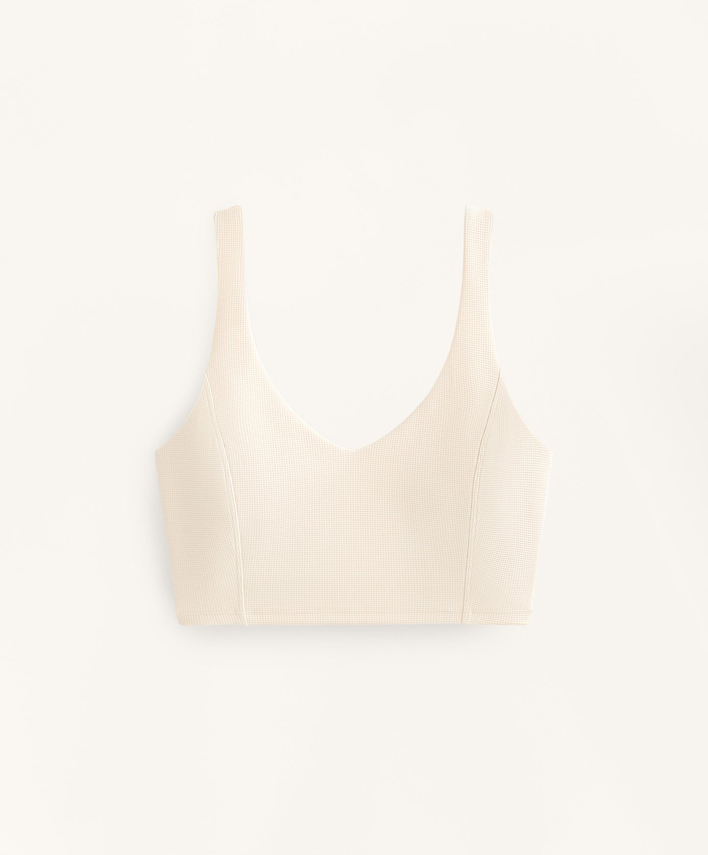 Waffle V-neck Top