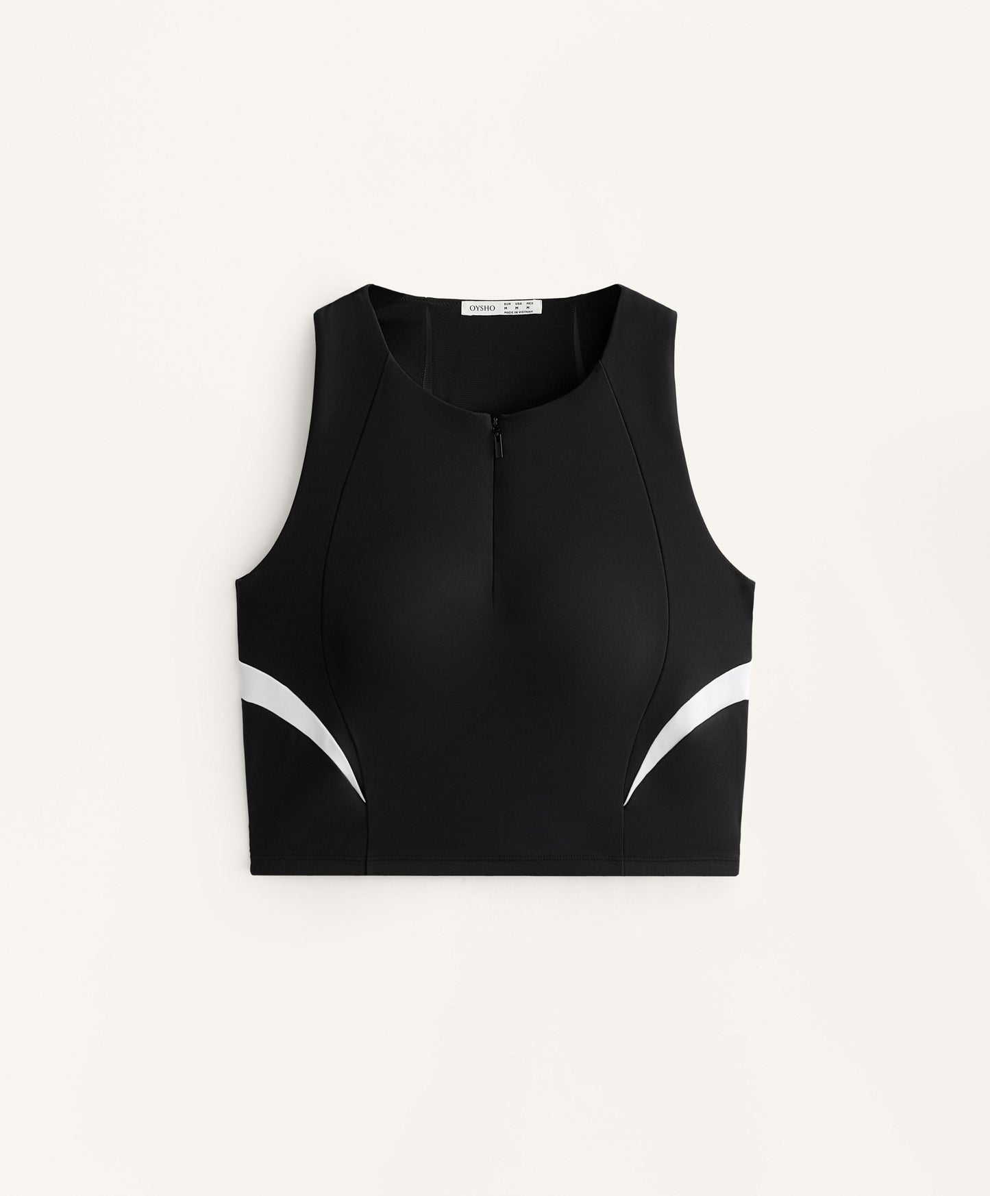 Line detail compressive tank top