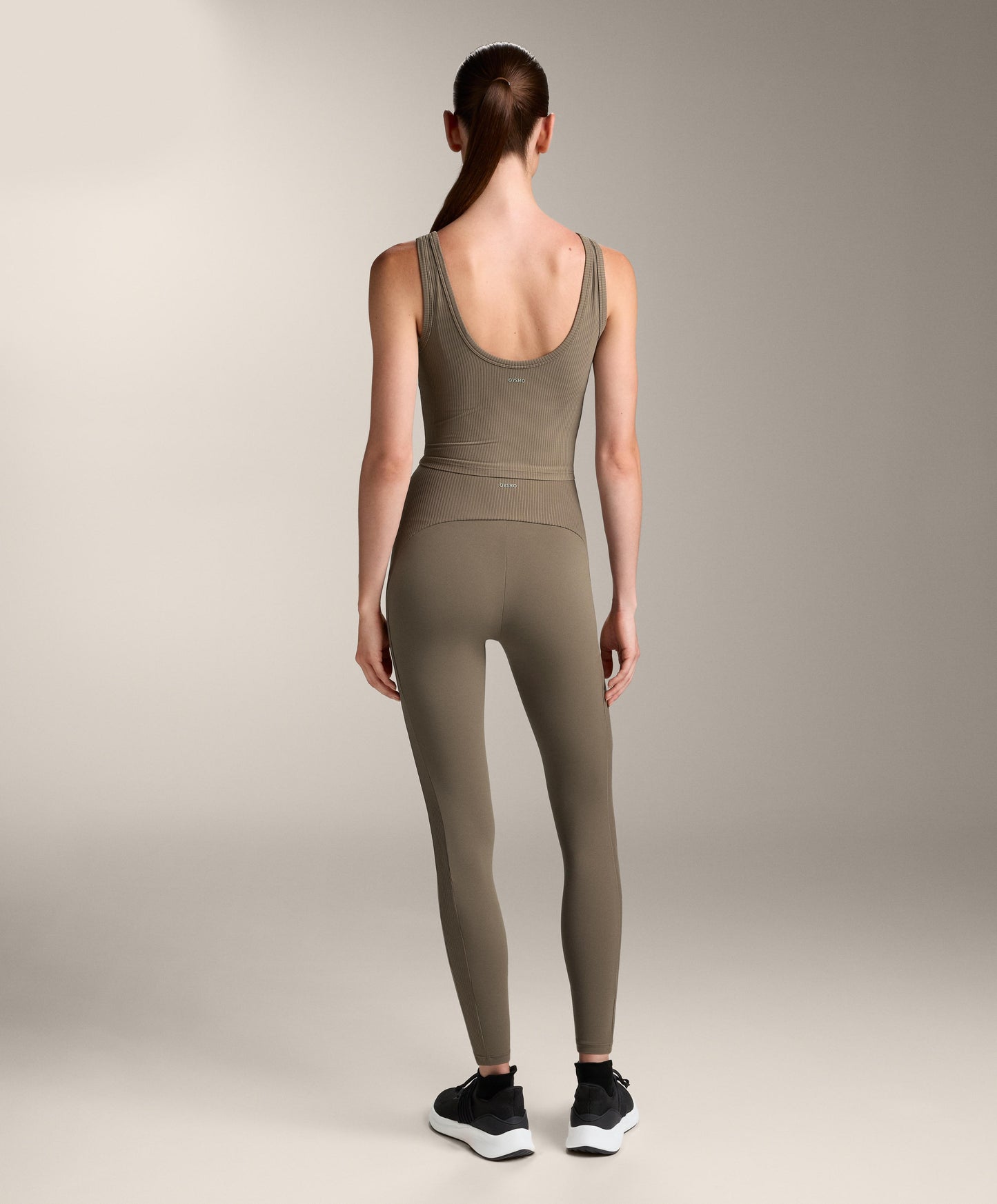 Comfortlux rib open back baker tank top