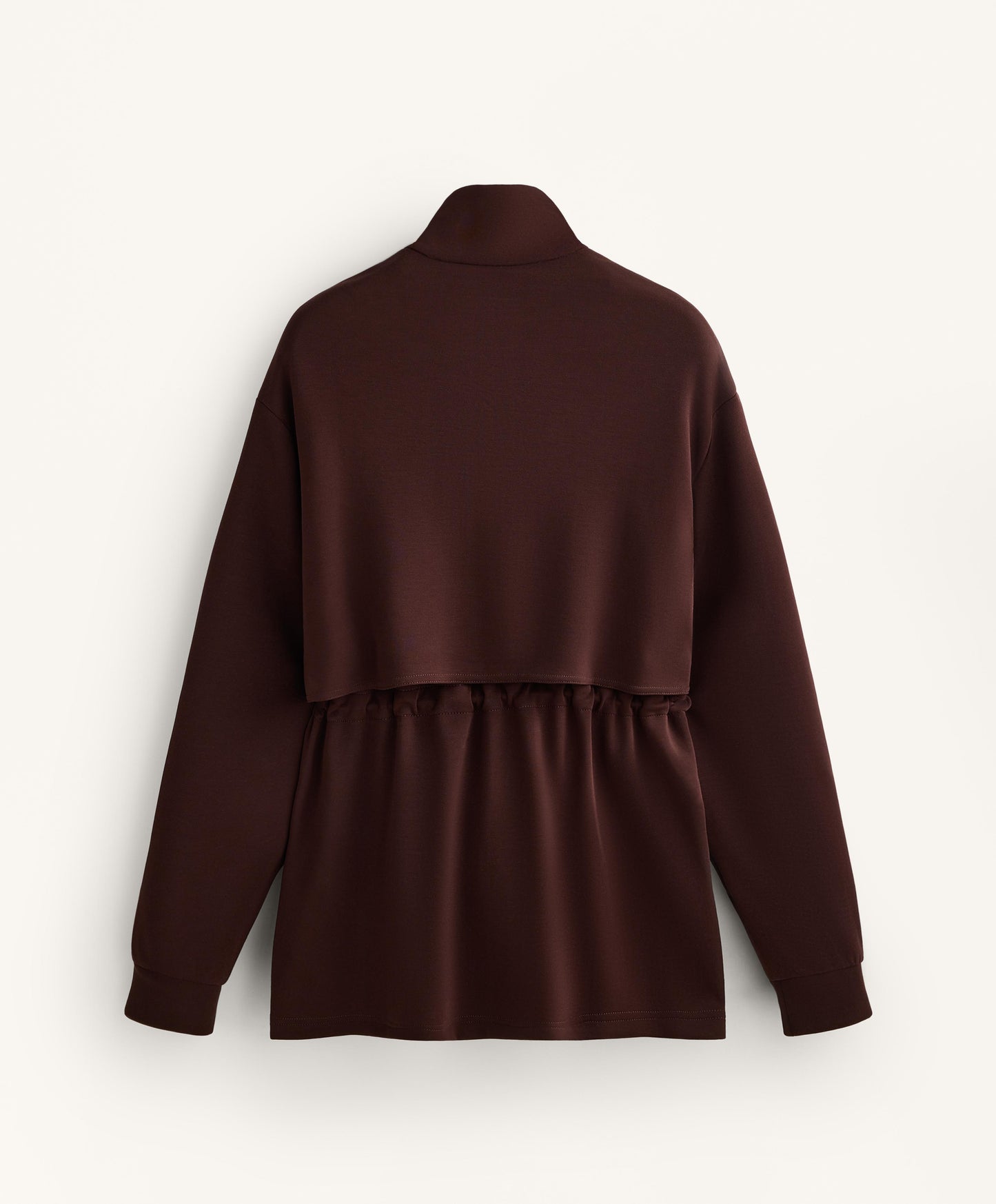 Long soft-feel modal jacket with pockets