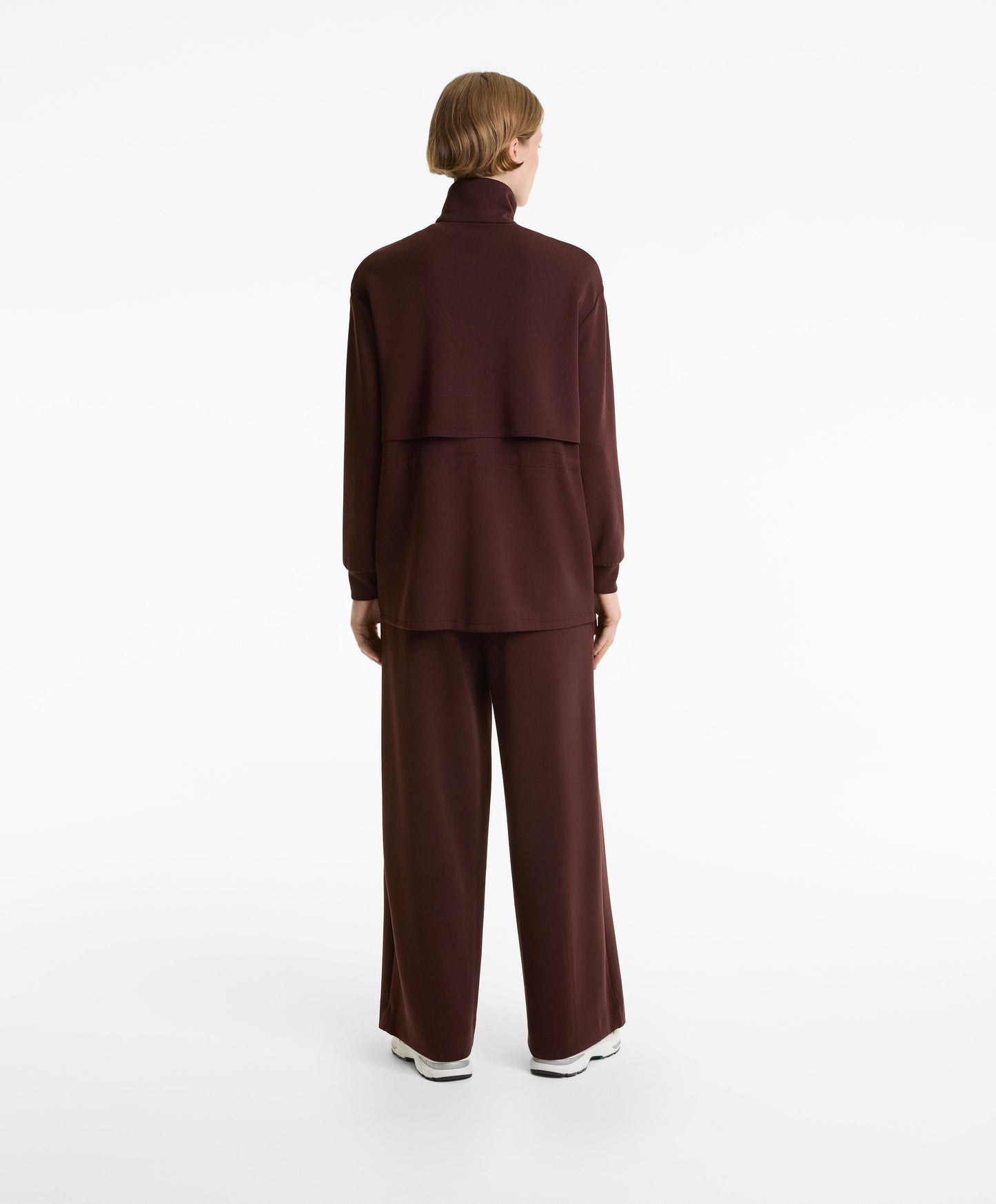 Long soft-feel modal jacket with pockets