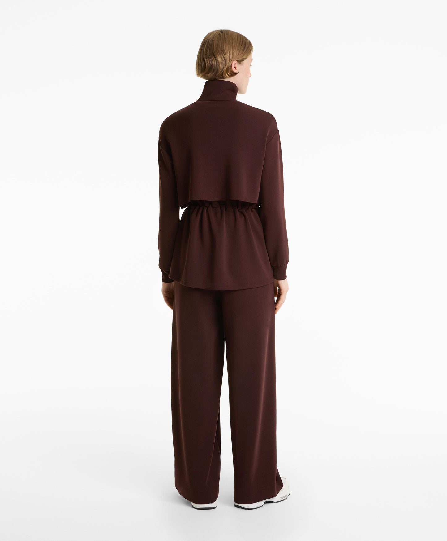 Long soft-feel modal jacket with pockets