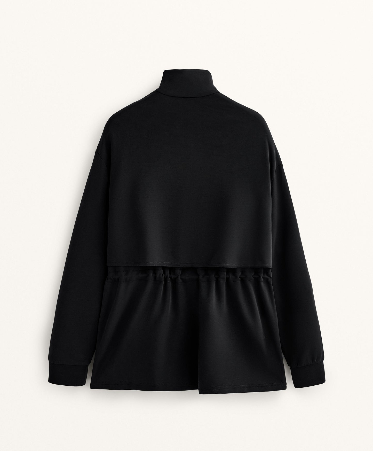Long soft-feel modal jacket with pockets