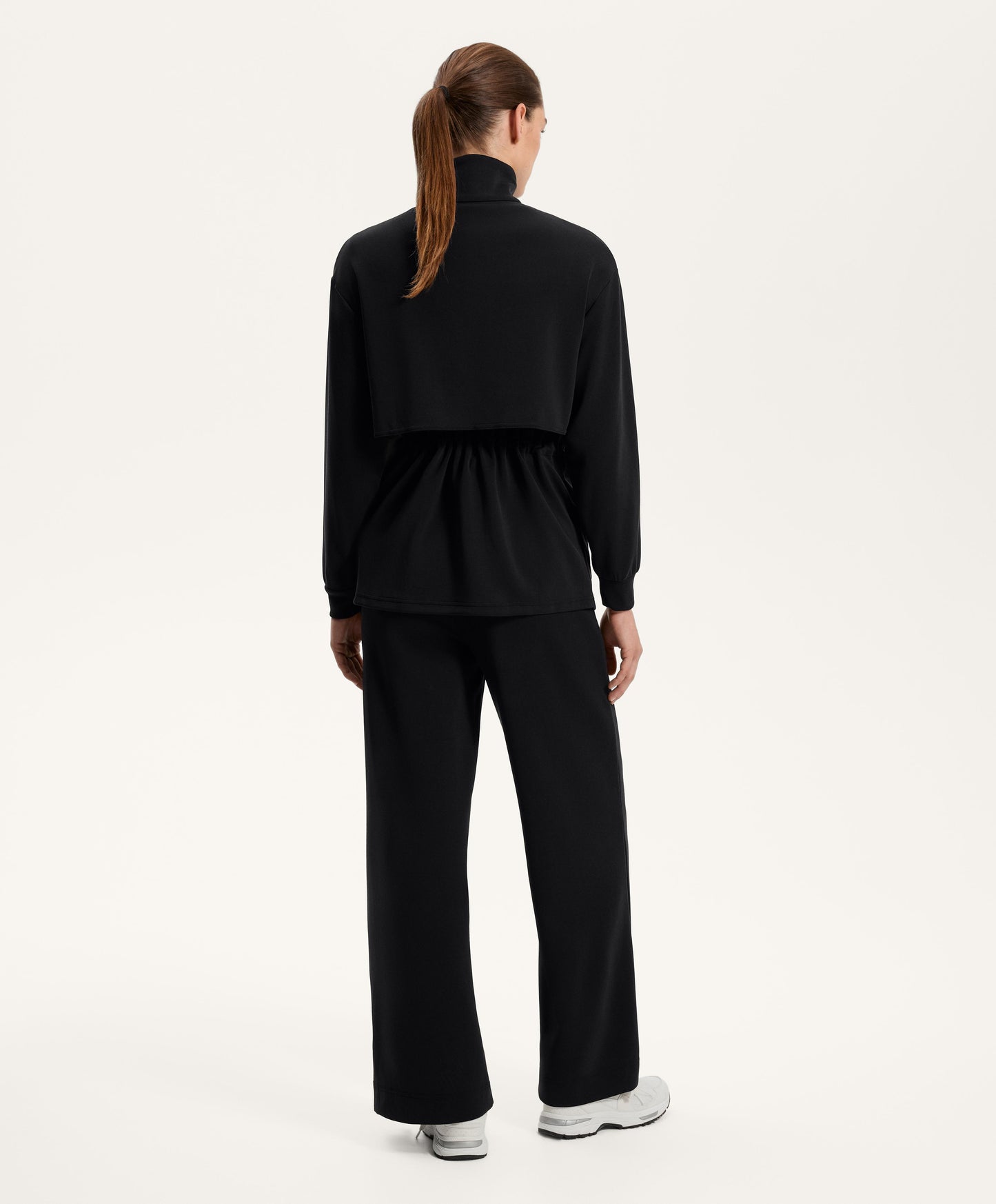 Long soft-feel modal jacket with pockets