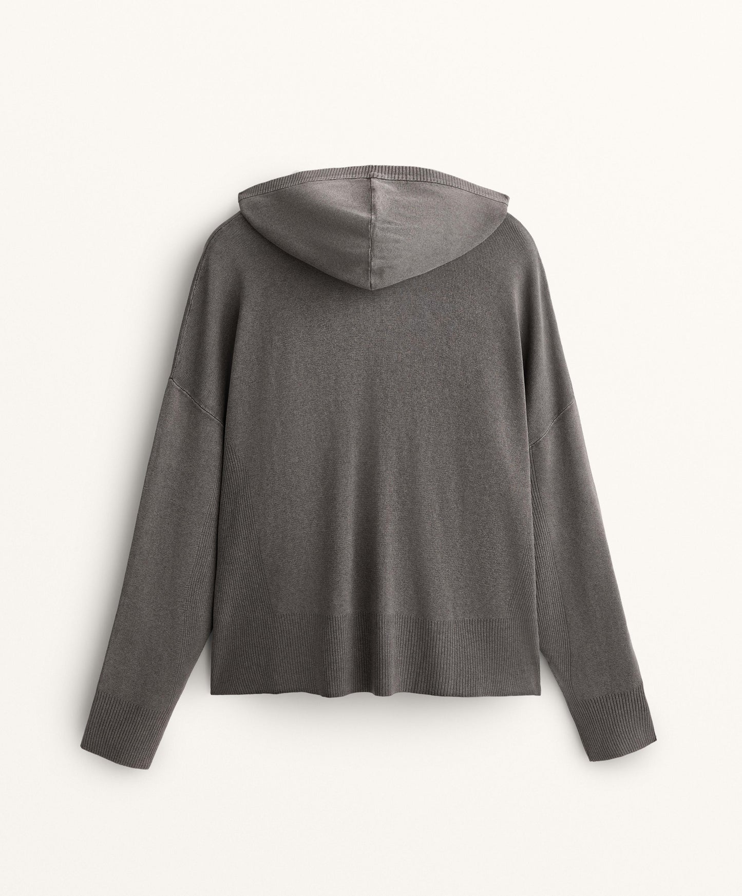 Long washed knit jacket