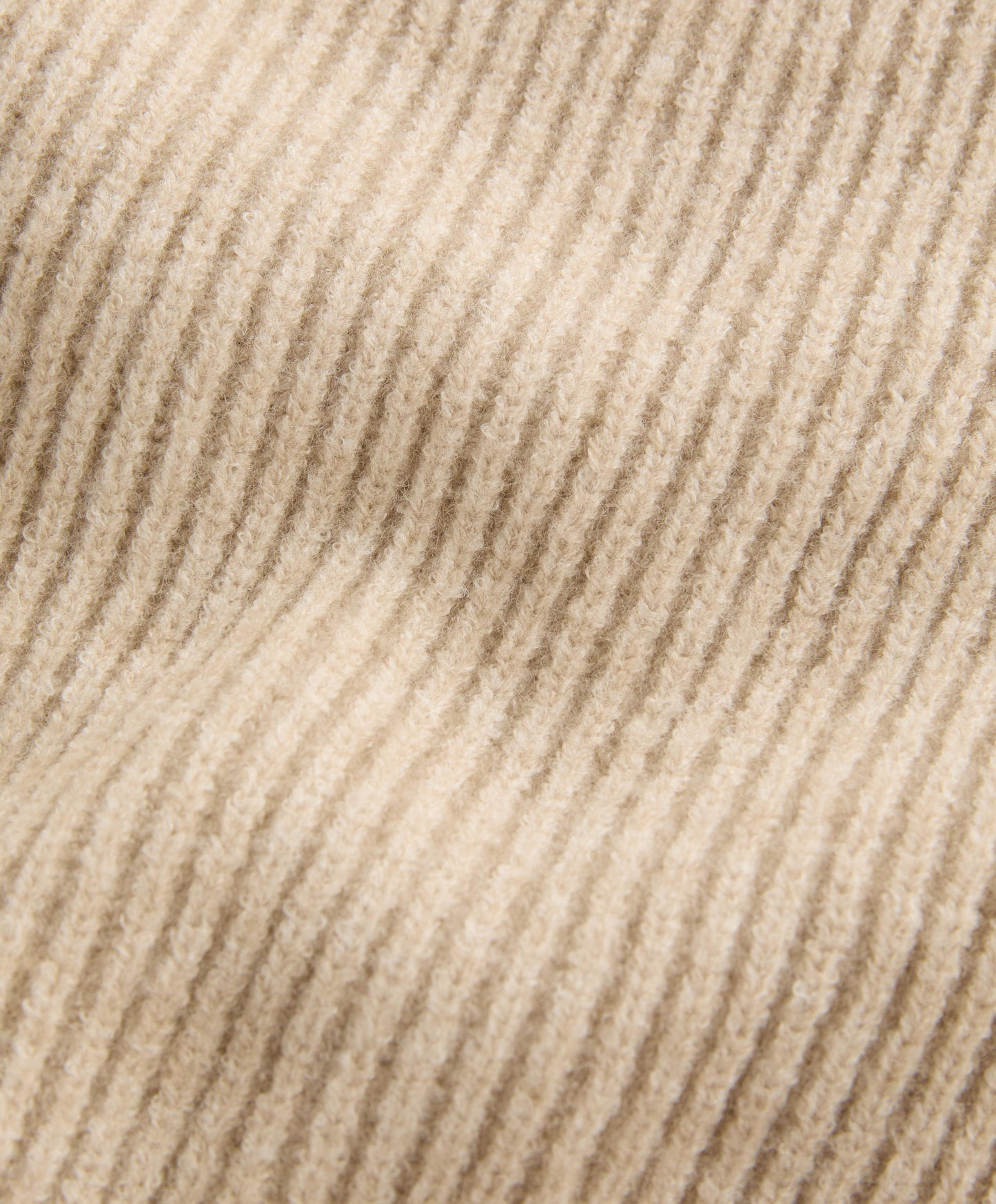 Crop high neck rib knit jacket
