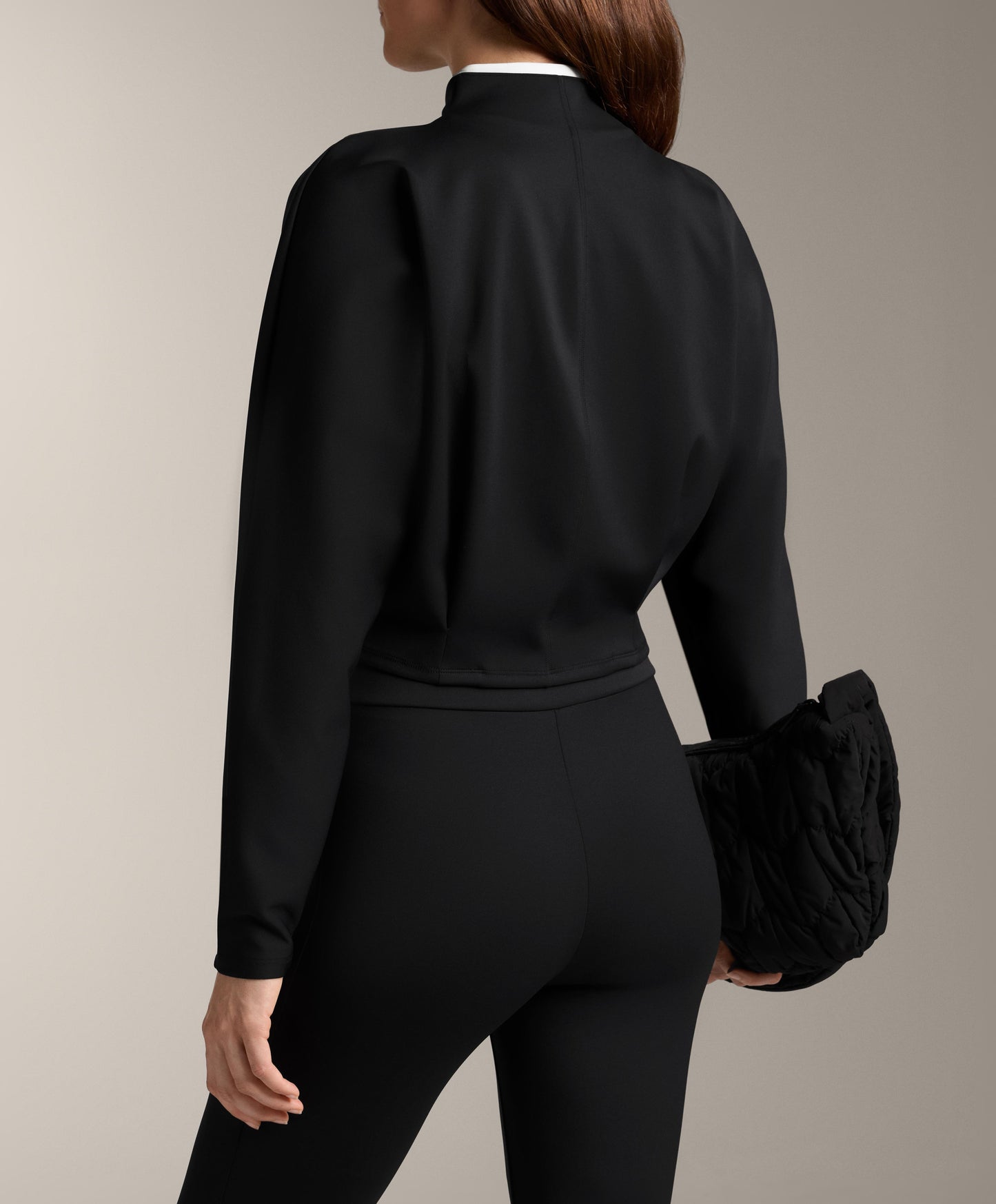 Neoprene-effect corset jacket