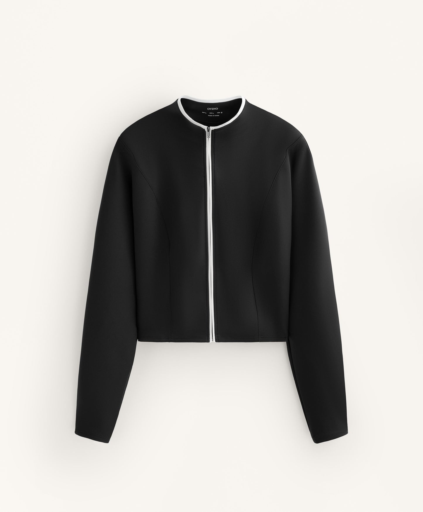 Neoprene-effect corset jacket