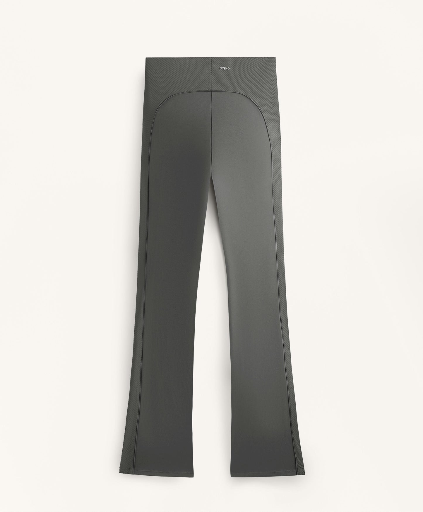 Flare high-waisted Comfortlux rib lateral trousers