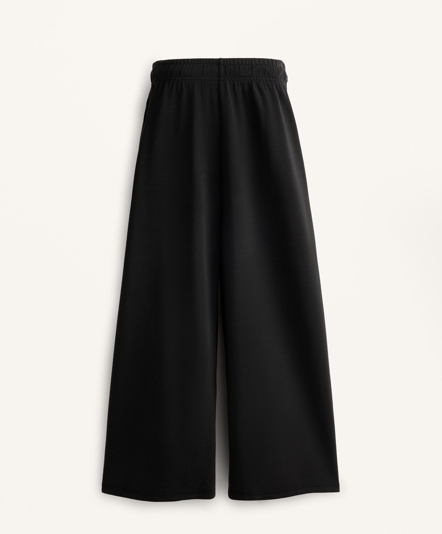 Soft-touch wide-leg crop trousers with modal