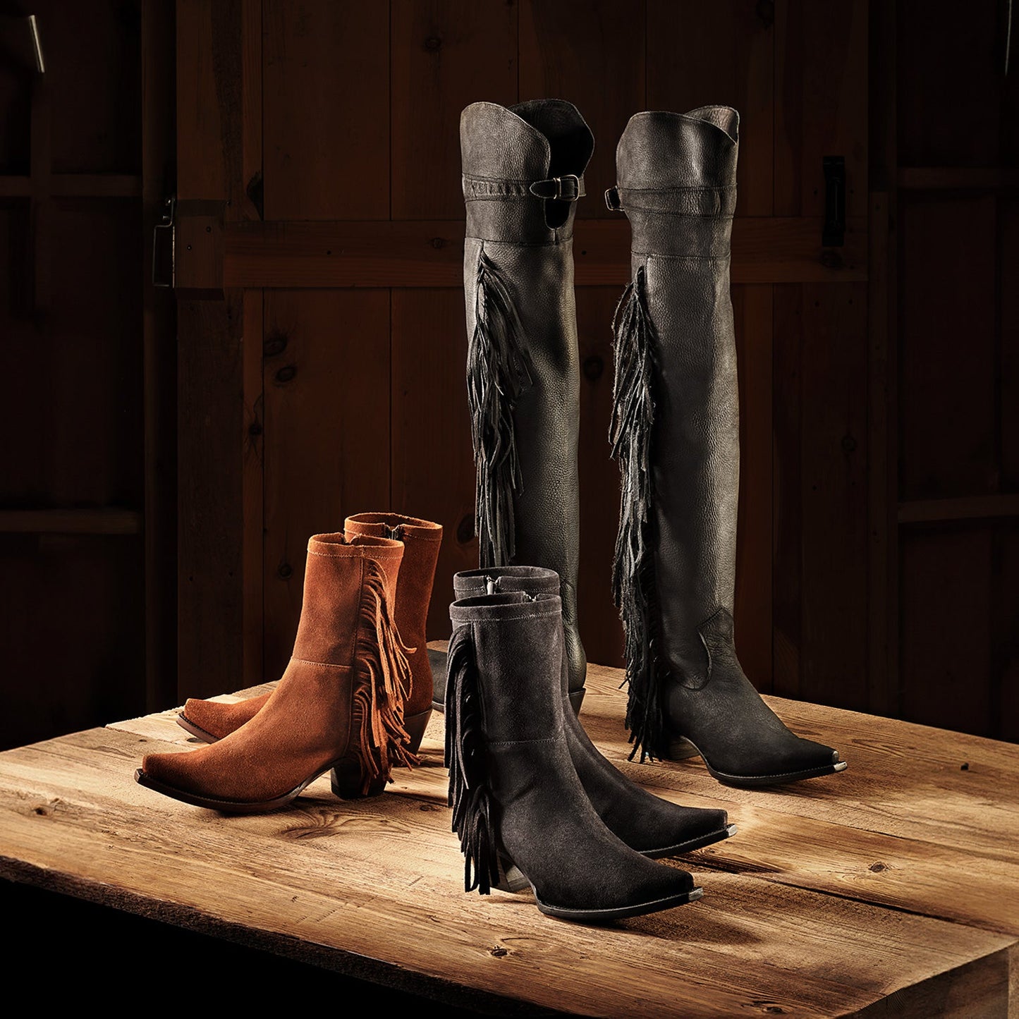 Glam OverTheKnee Fringe Boot Women
