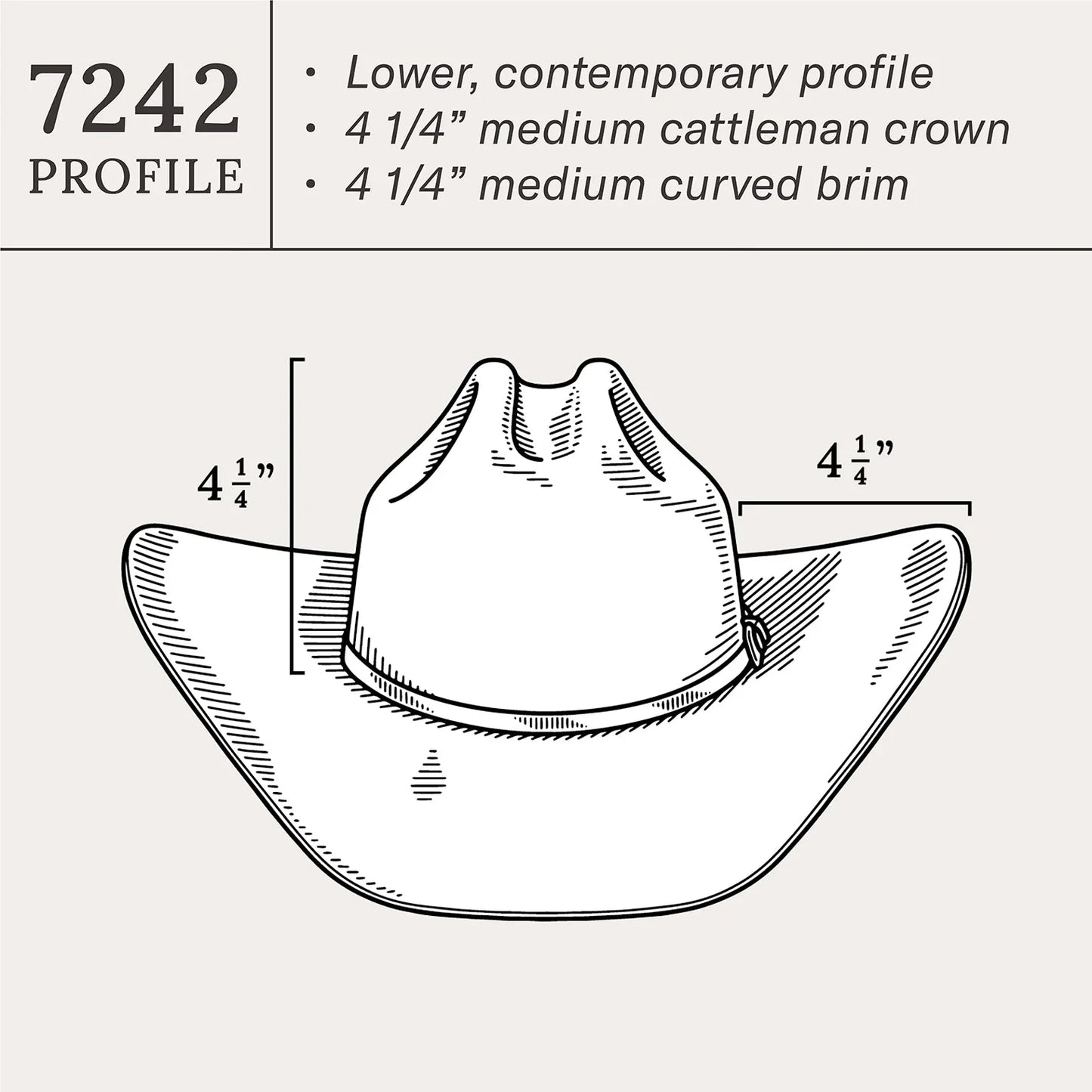 Shasta 10X Cowboy Hat 4 1/4 Brim
