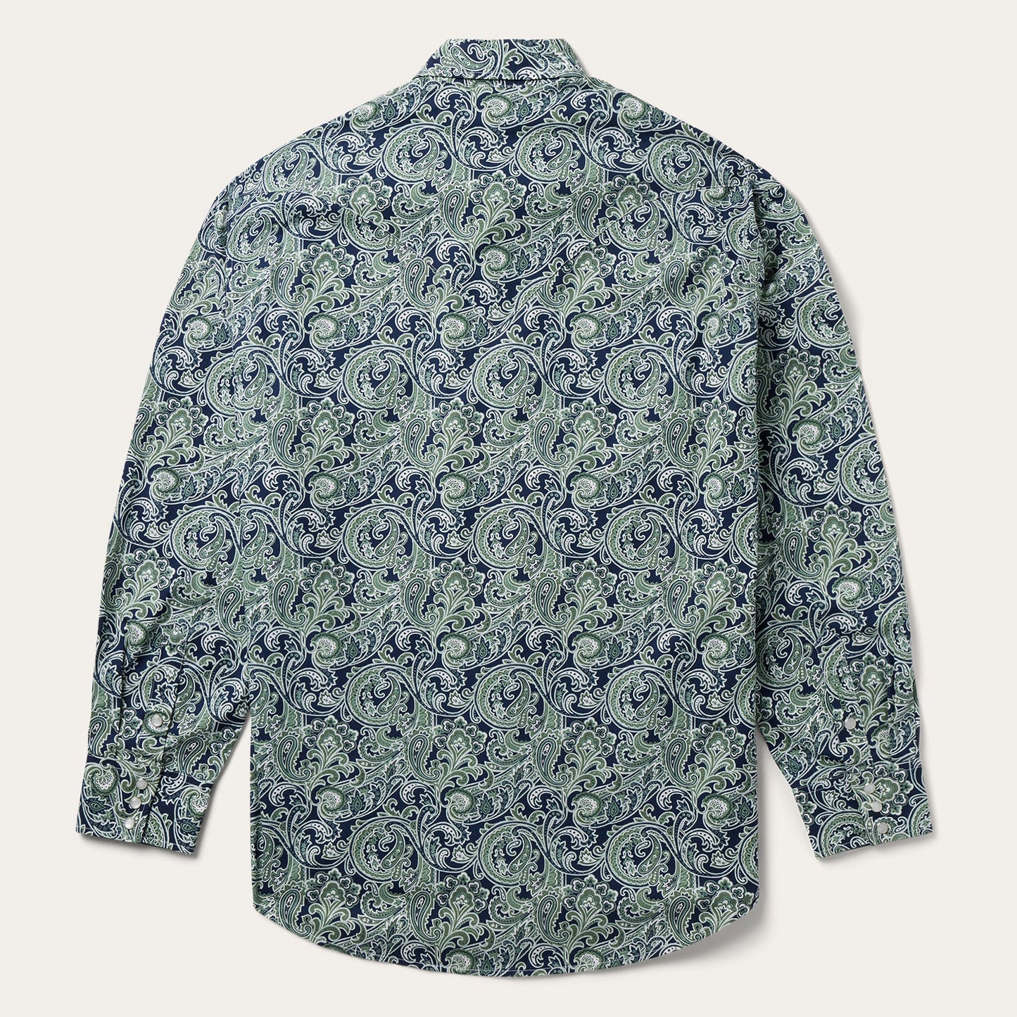 Greenspring Paisley Print Western Shirt Men