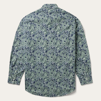Greenspring Paisley Print Western Shirt Men