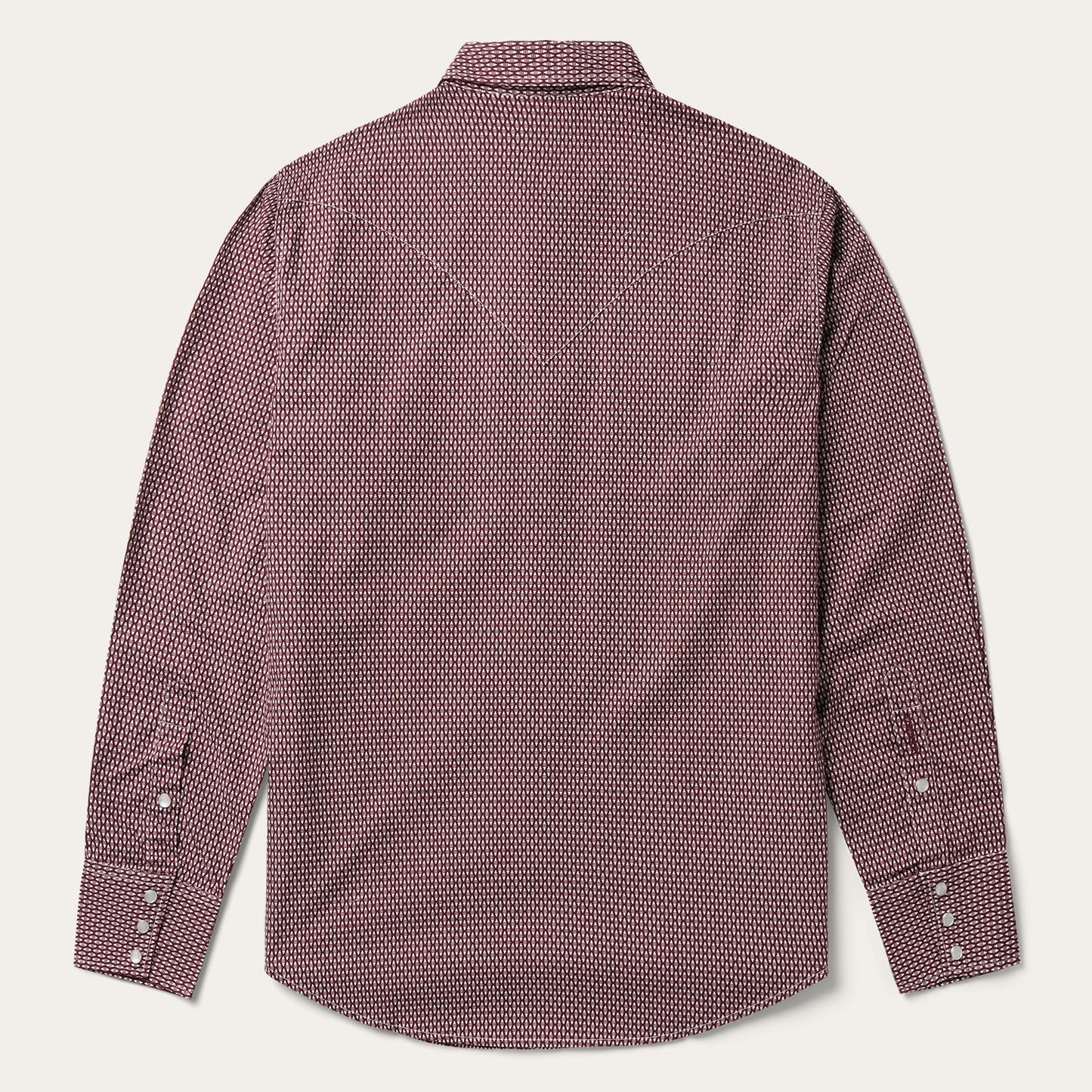 Broken Diamond Print Western Shirt Men