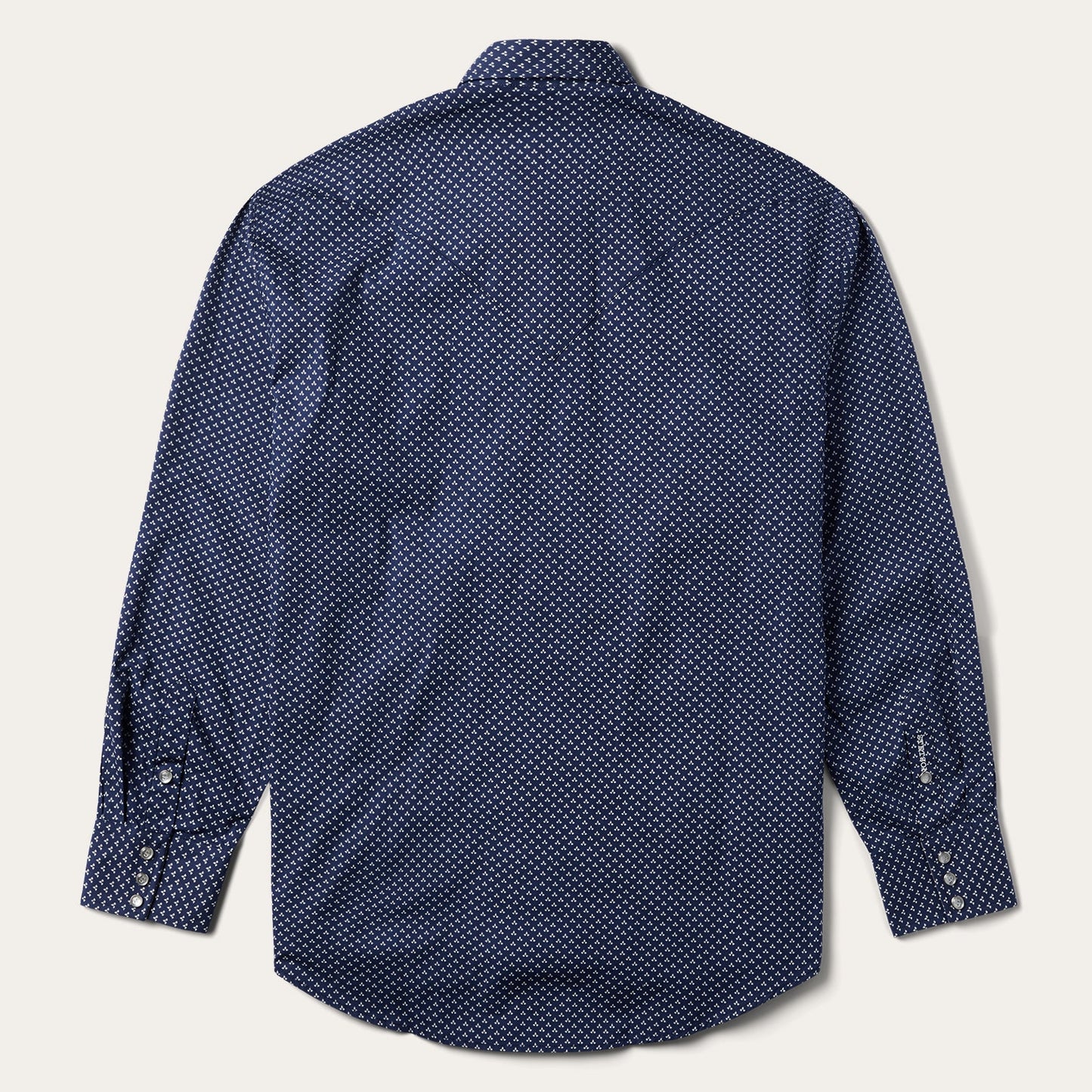 Blue Polaris Geo Print Western Shirt Men