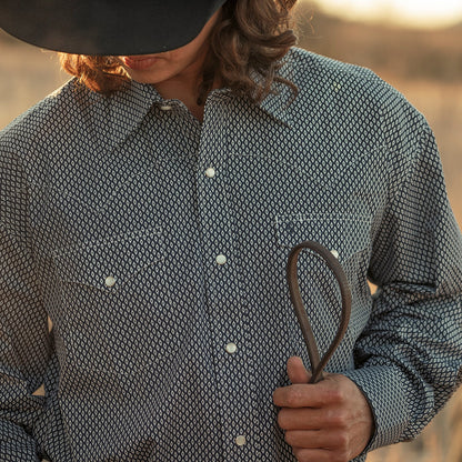 Diamond Geo Western Shirt Men