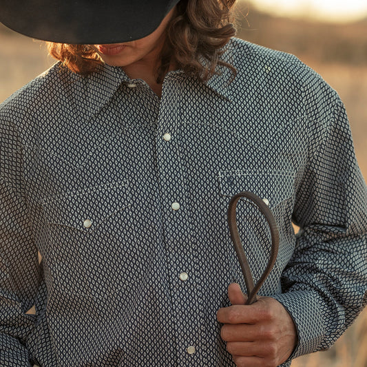 Diamond Geo Western Shirt Men