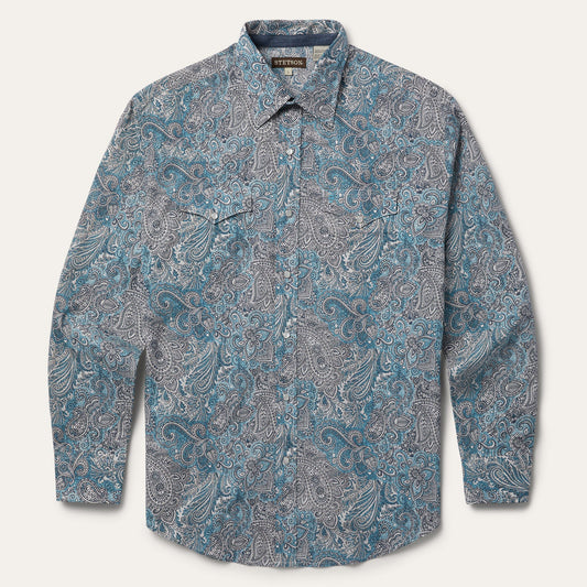 Paisley Western Shirt Men