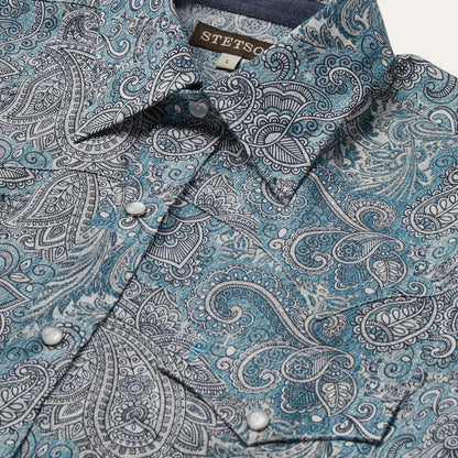 Paisley Western Shirt Men