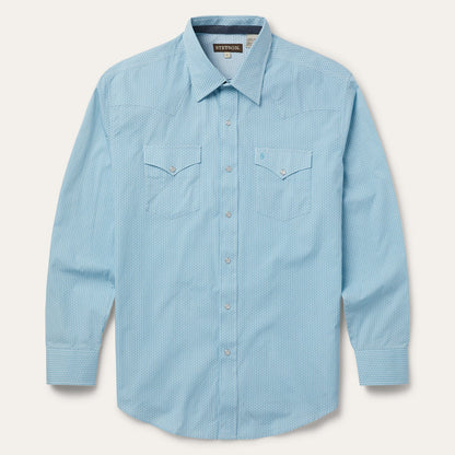 Geo Western Shirt Men