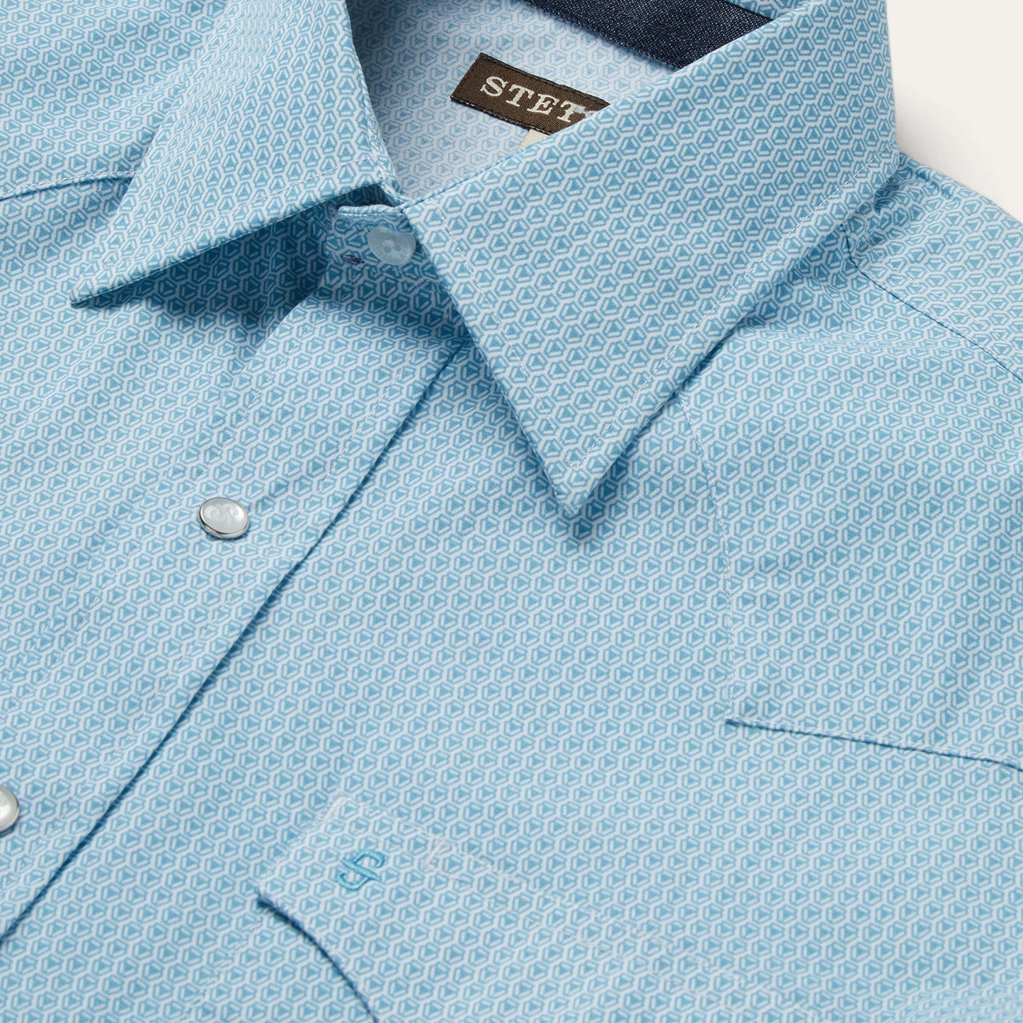 Geo Western Shirt Men