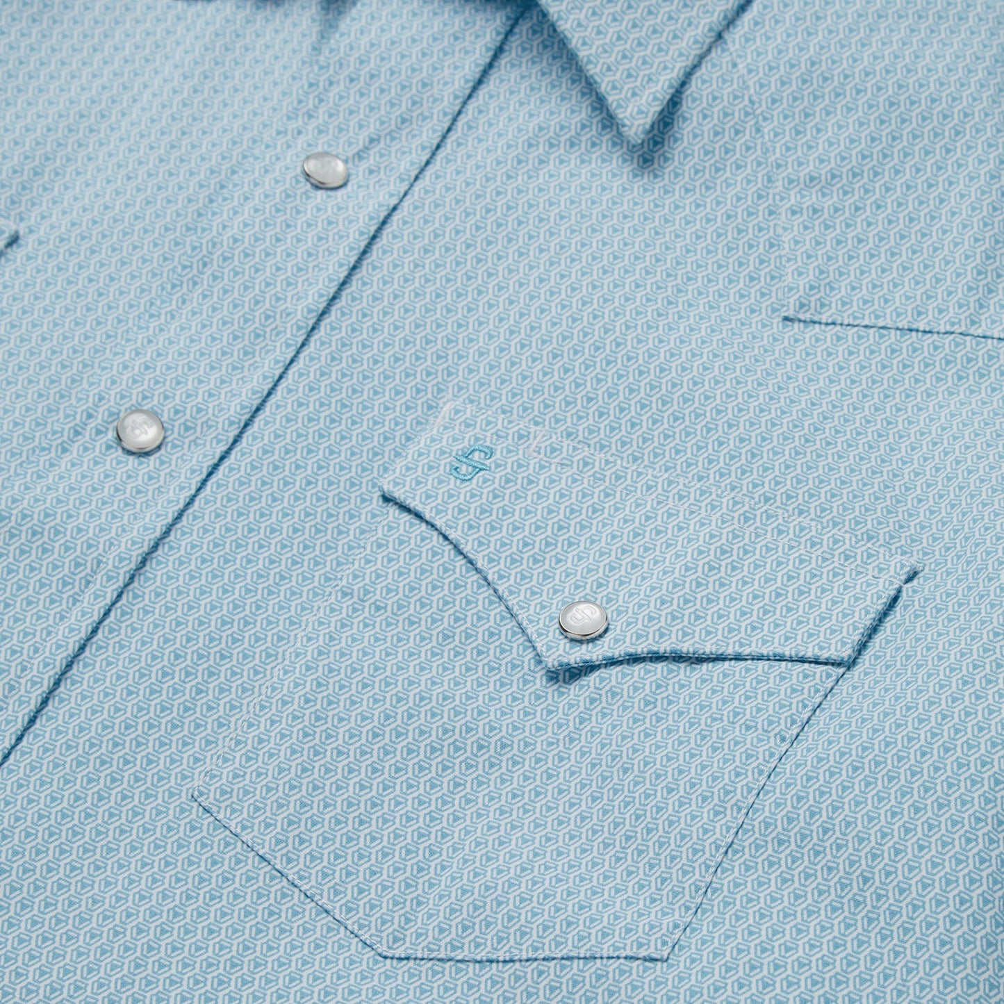 Geo Western Shirt Men