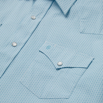 Geo Western Shirt Men