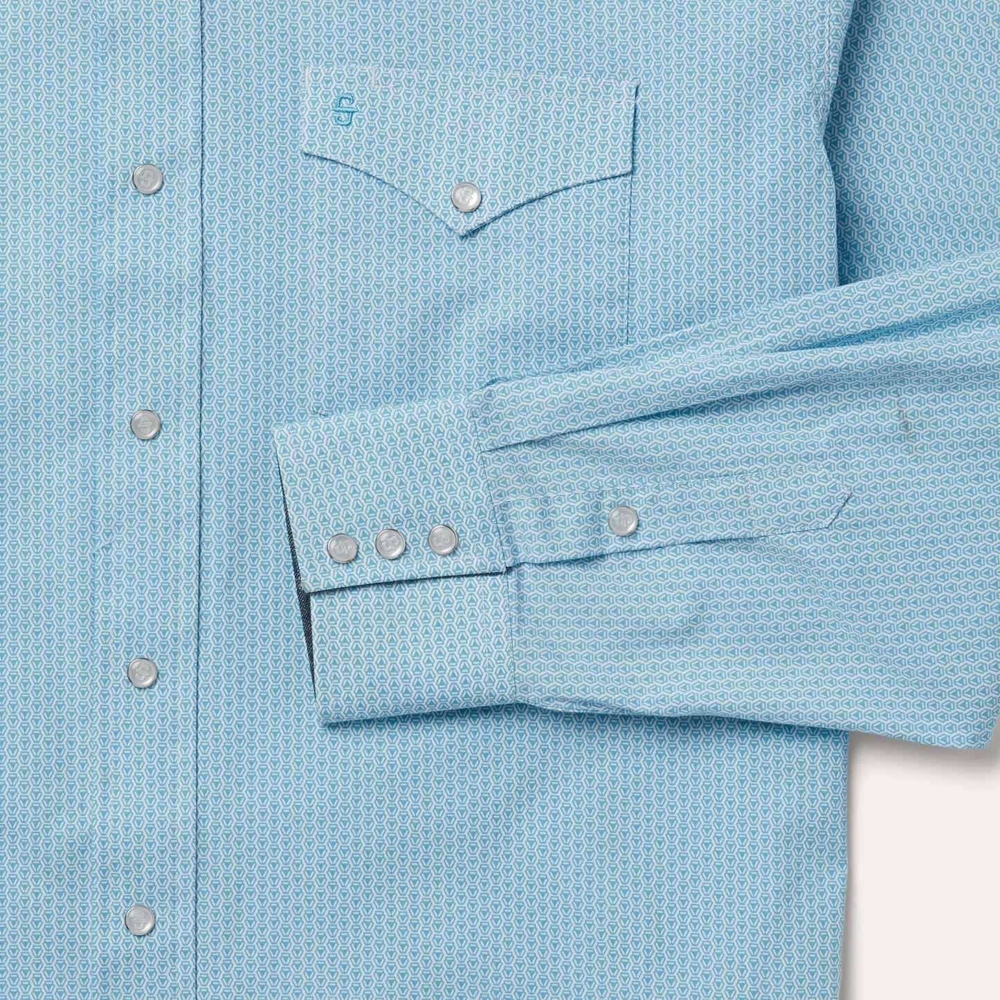 Geo Western Shirt Men