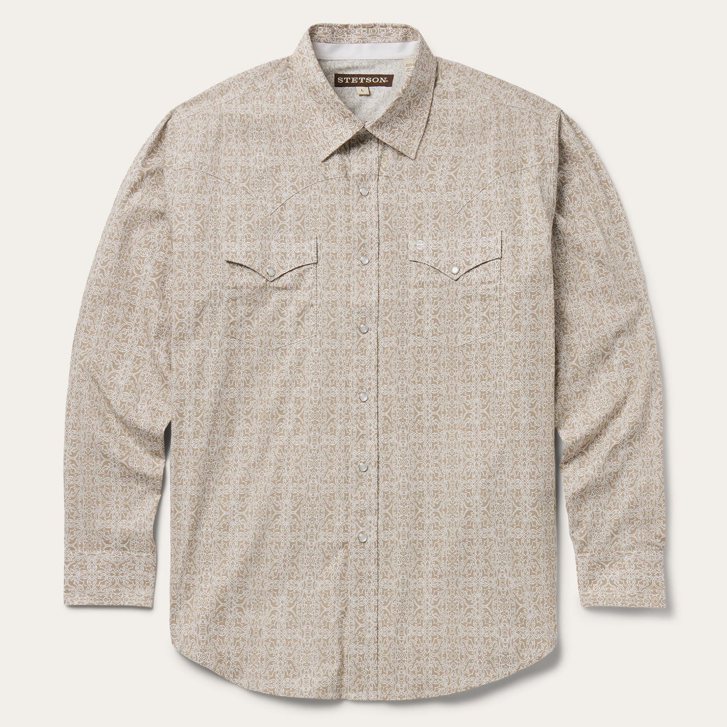 Medallion Print Western Shirt Men