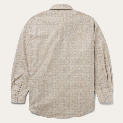 Medallion Print Western Shirt Men