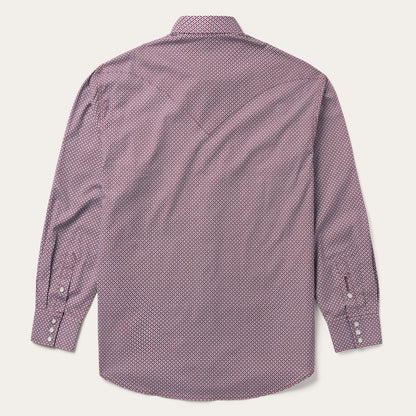 Four Point Geo Print Western Shirt Men